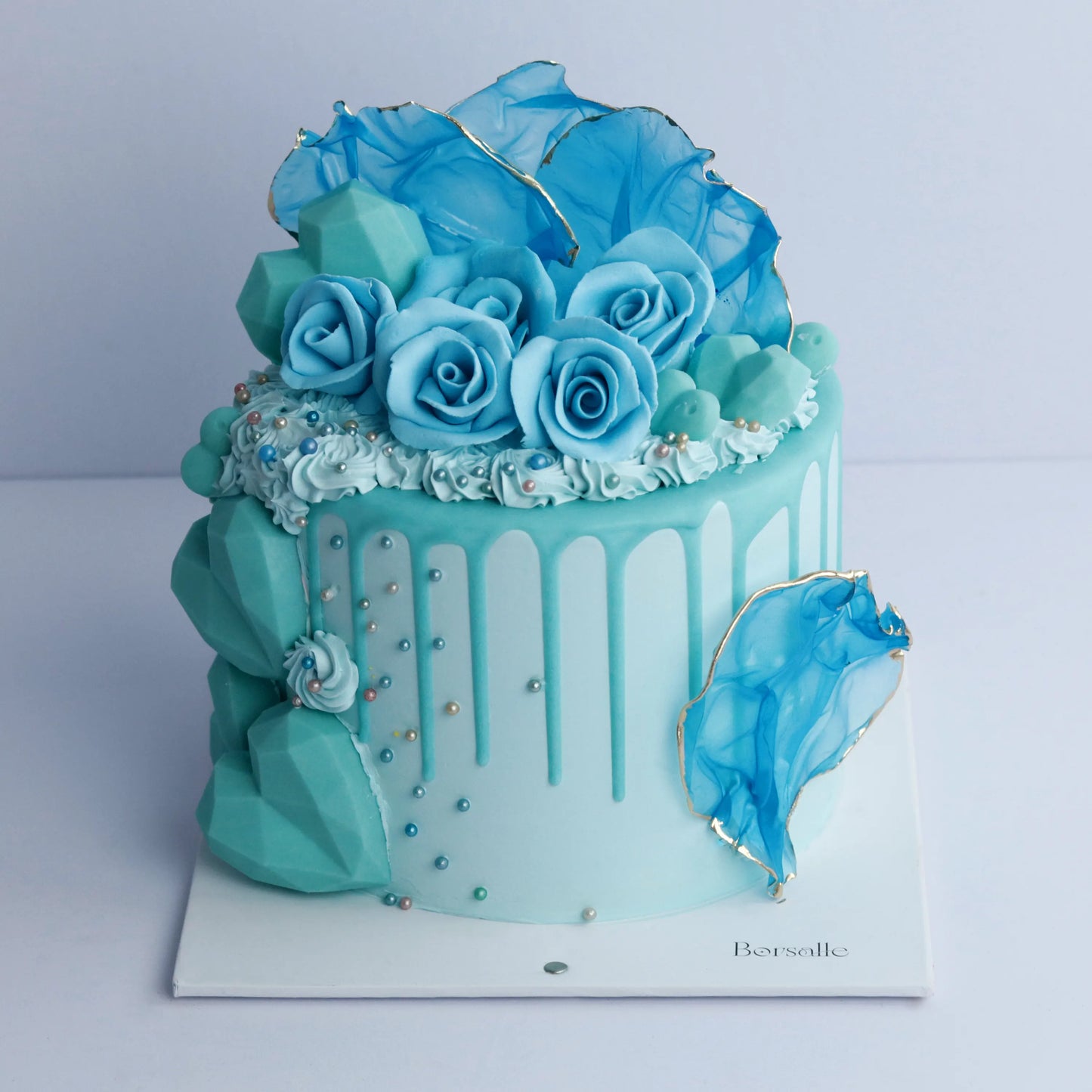 Blue Bloom Delight Cake