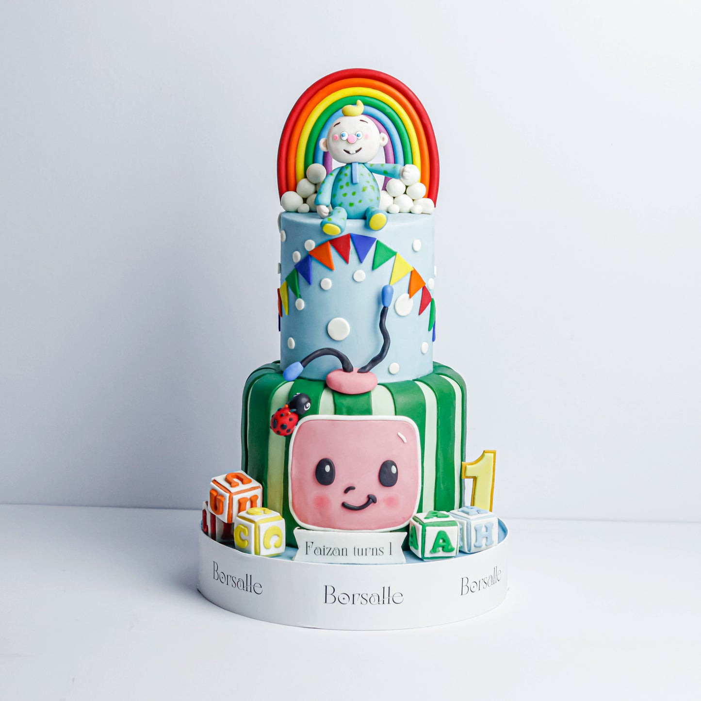 Two-Tier Coco-melon Cake