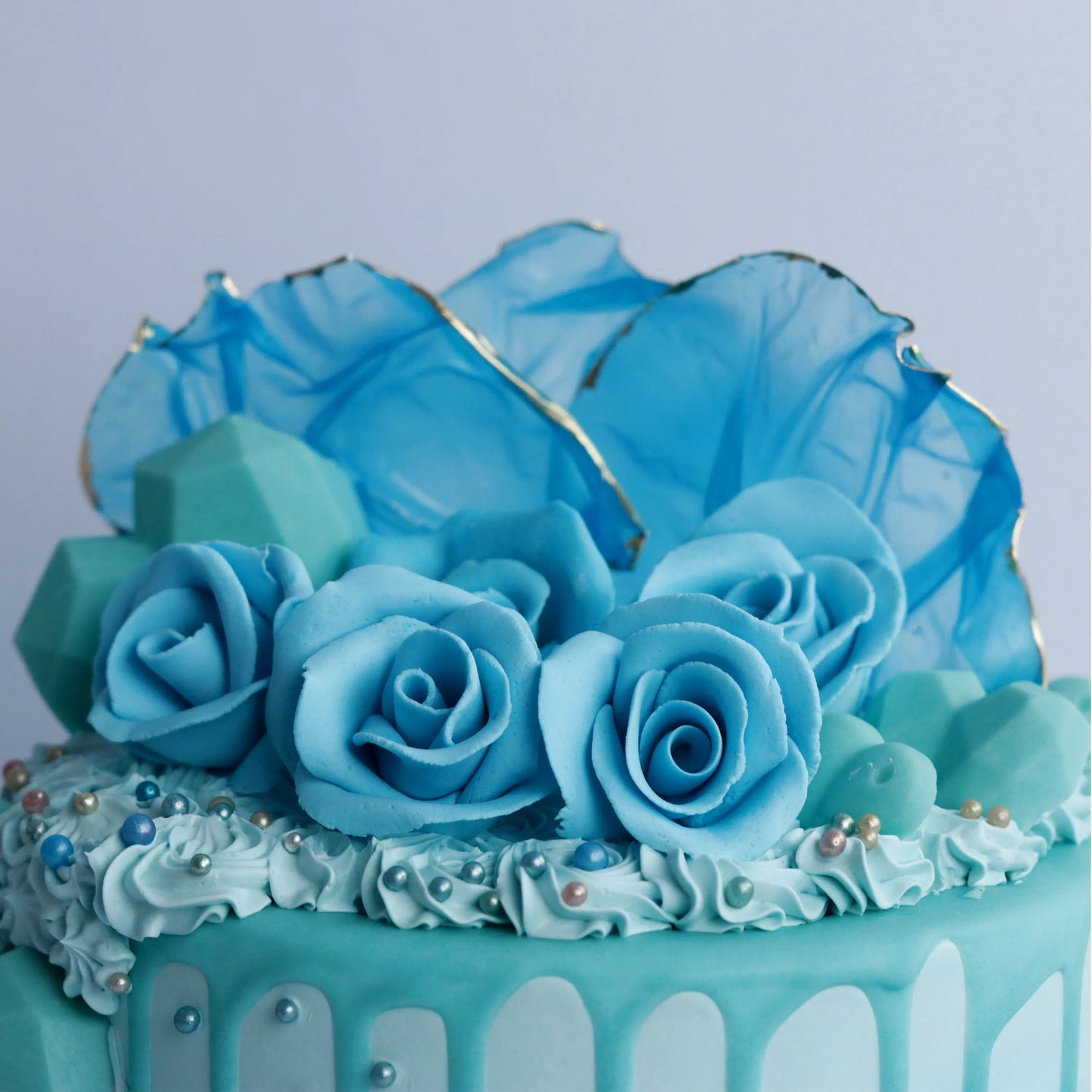 Blue Bloom Delight Cake