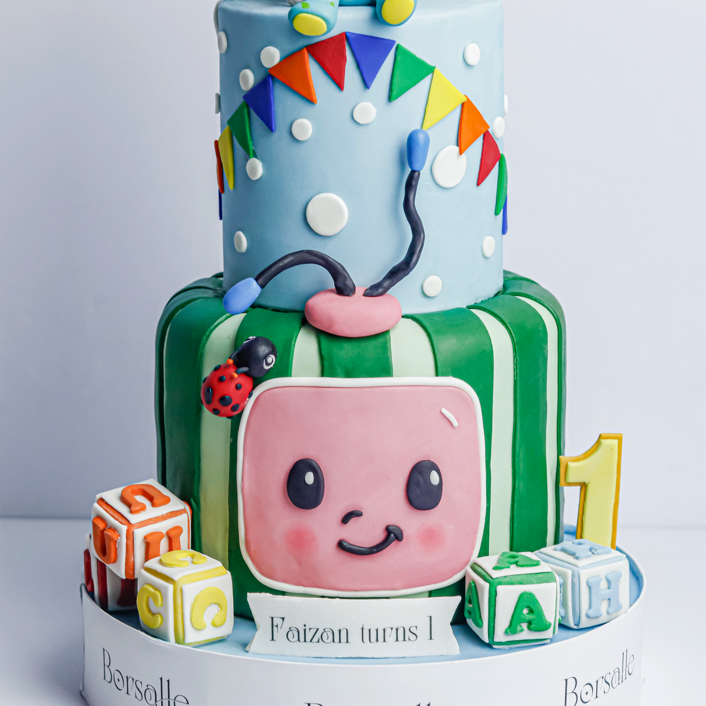 Two-Tier Coco-melon Cake