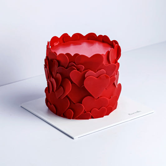 Red Heart Chocolate Cake