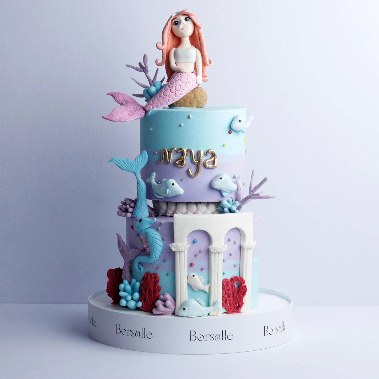 Two-Tier Mermaid Kingdom Cake