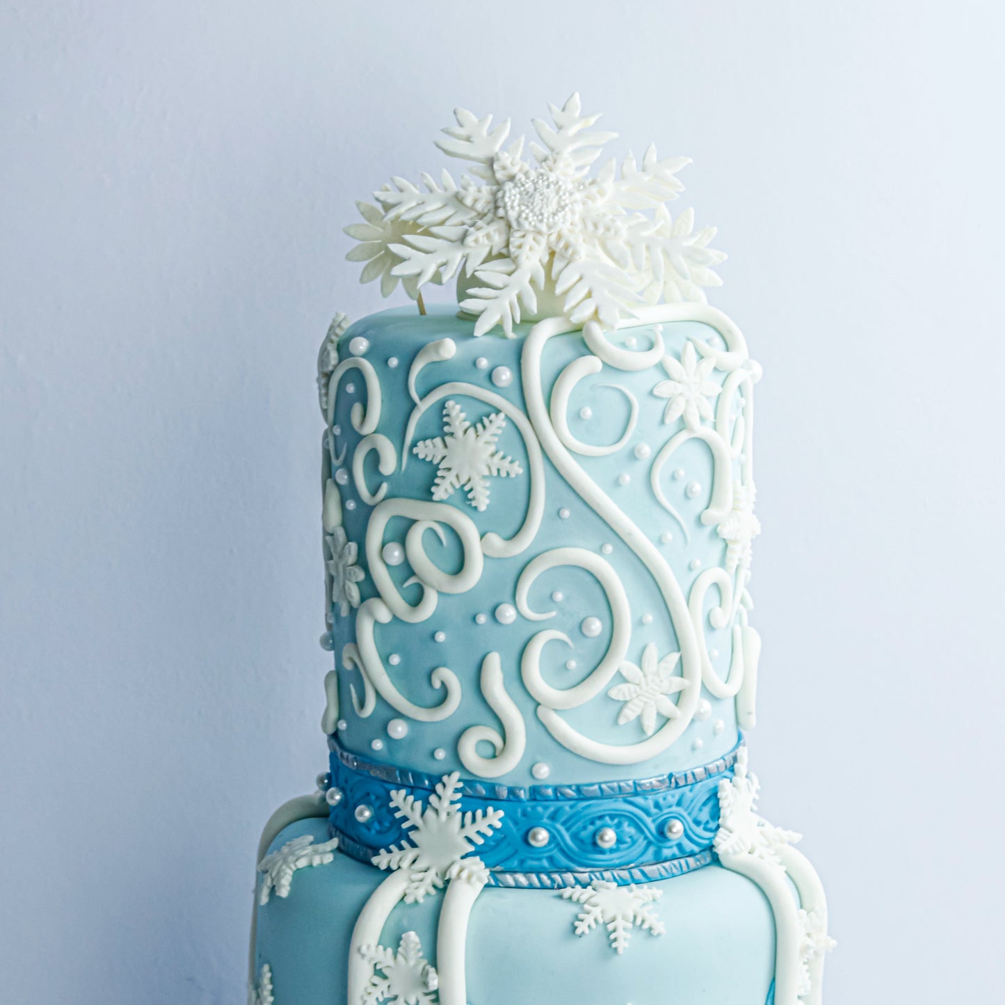 Two-Tier Frozen Frosted Theme Cake