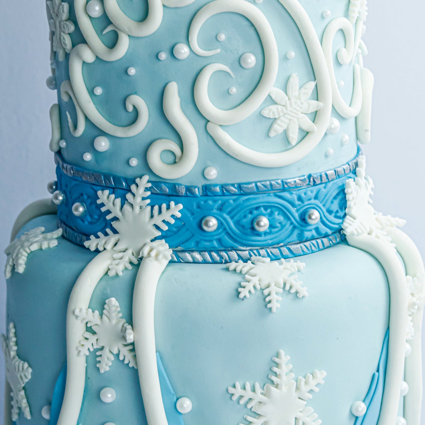 Two-Tier Frozen Frosted Theme Cake