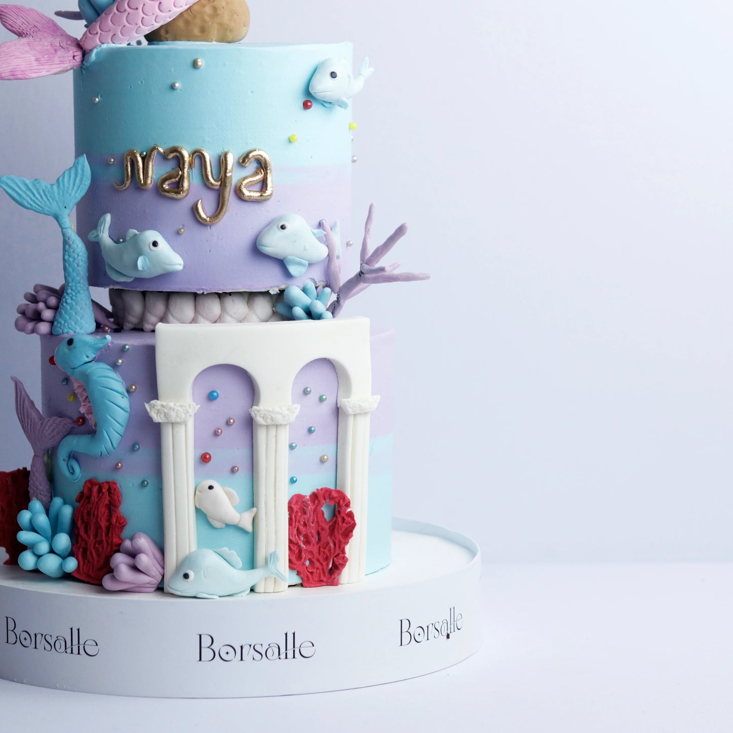 Two-Tier Mermaid Kingdom Cake