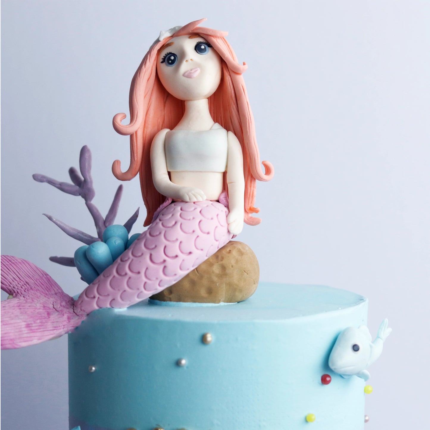 Two-Tier Mermaid Kingdom Cake