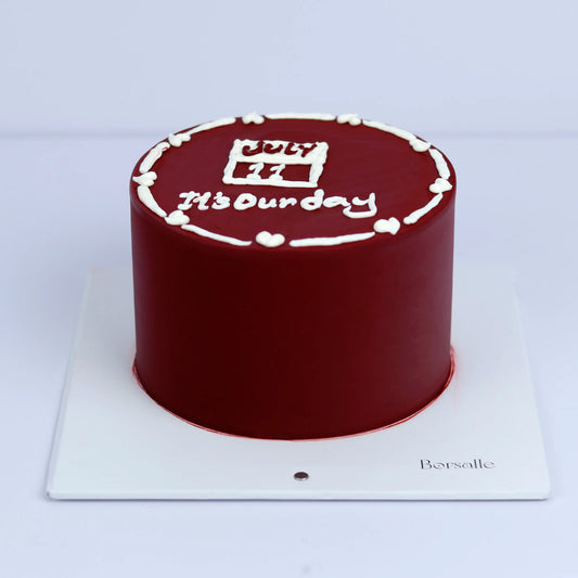 Anniversary in Red Cake