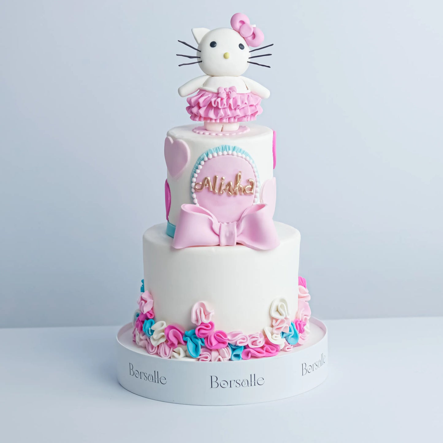 Two-Tier Hello Kitty Cake