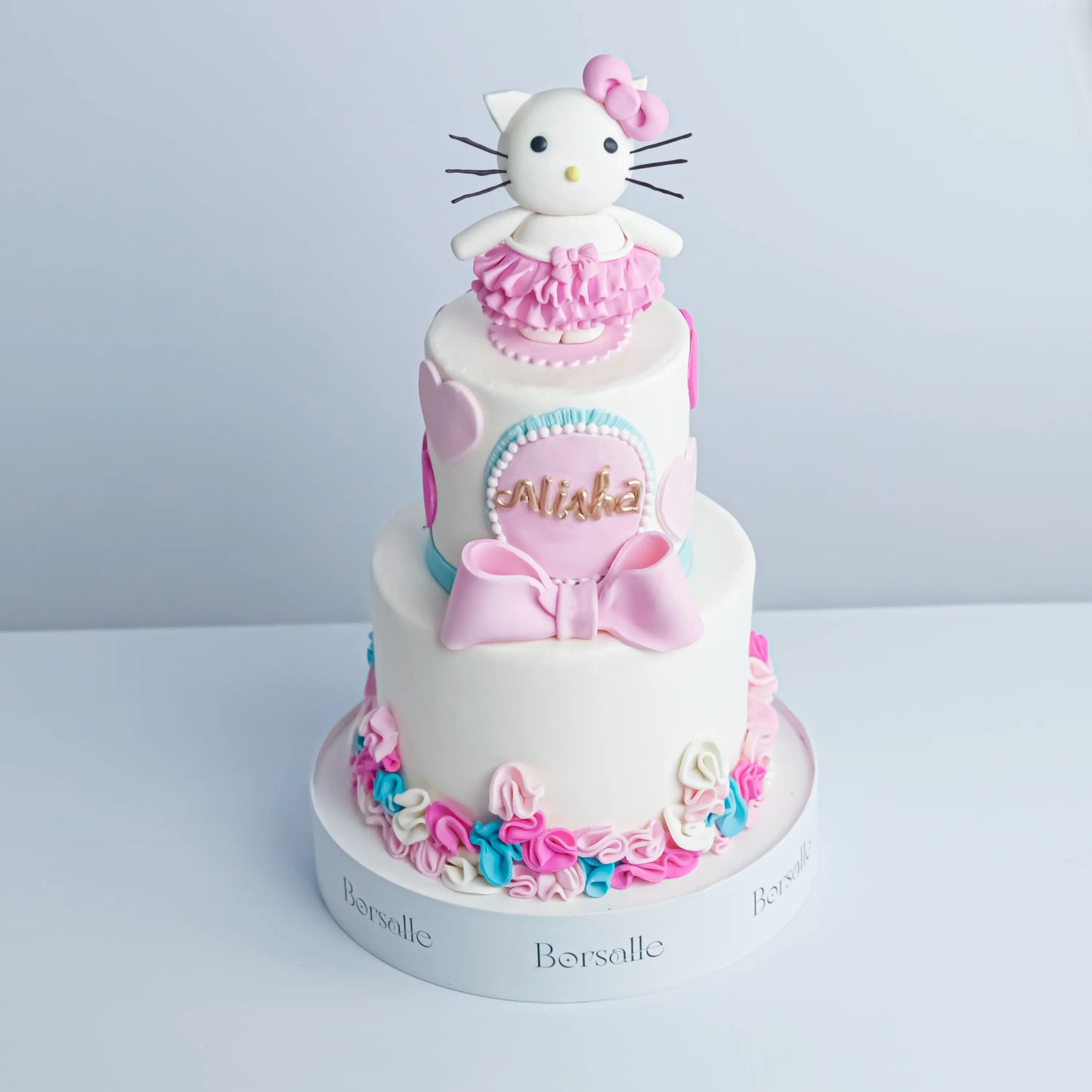 Two-Tier Hello Kitty Cake