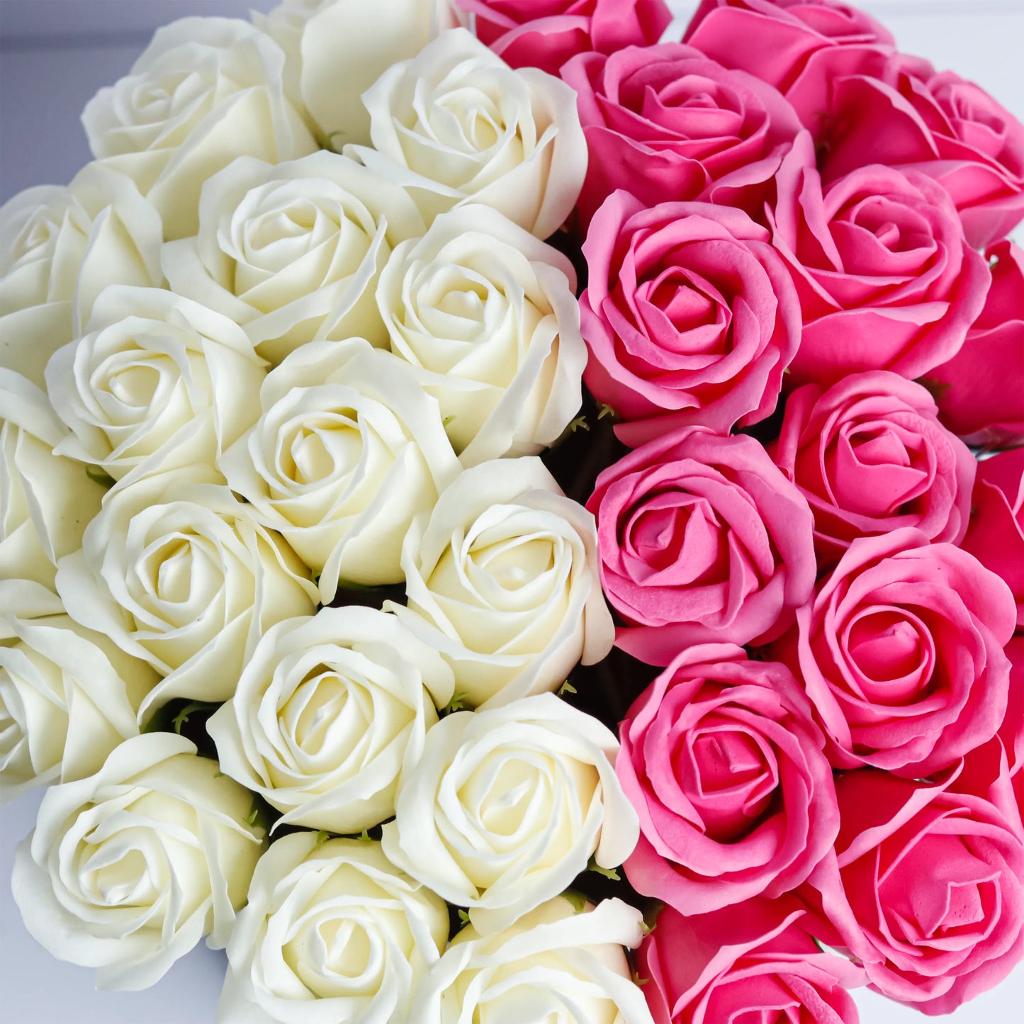 White & Pink Rose Bouquet