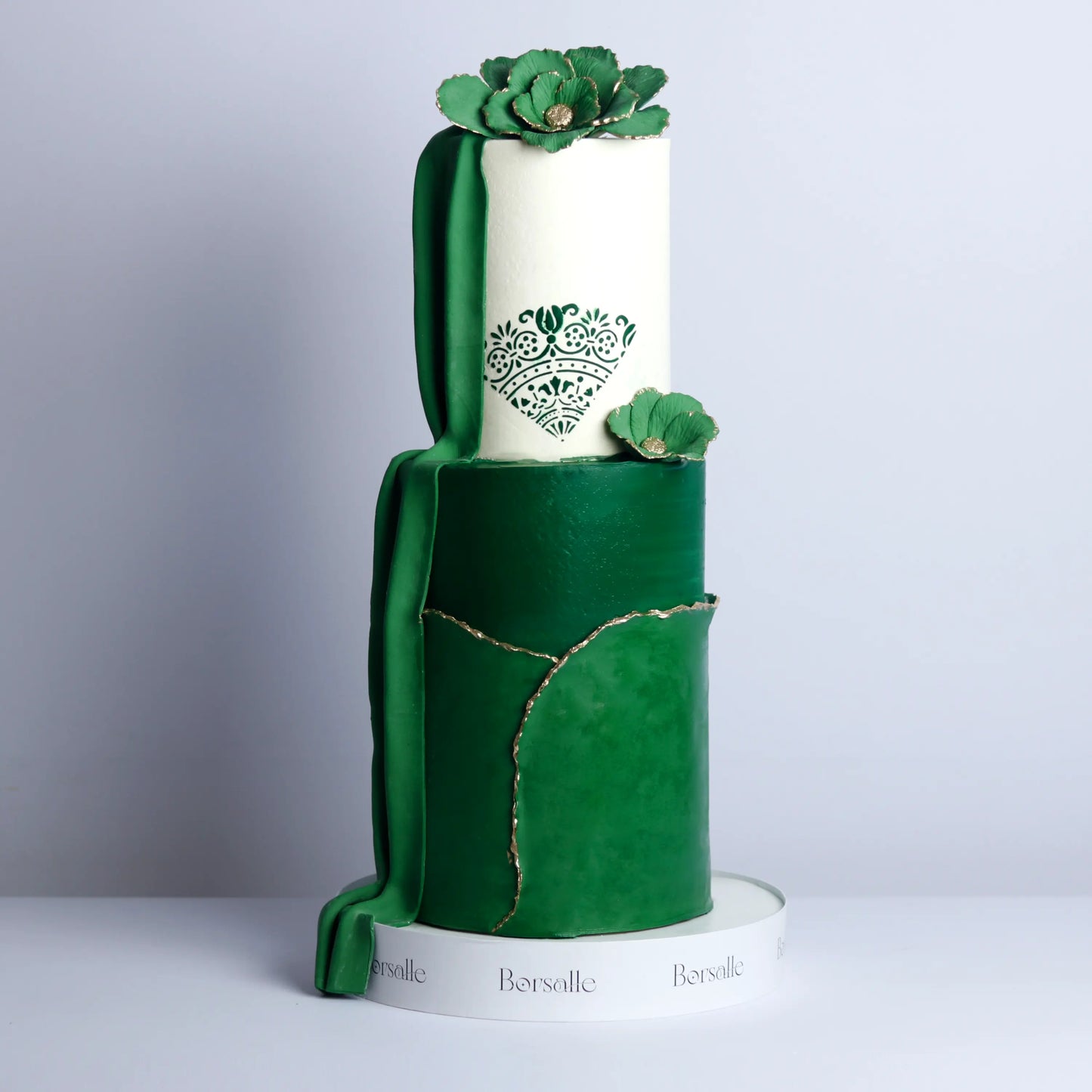 Two-Tier Green Royale Cake