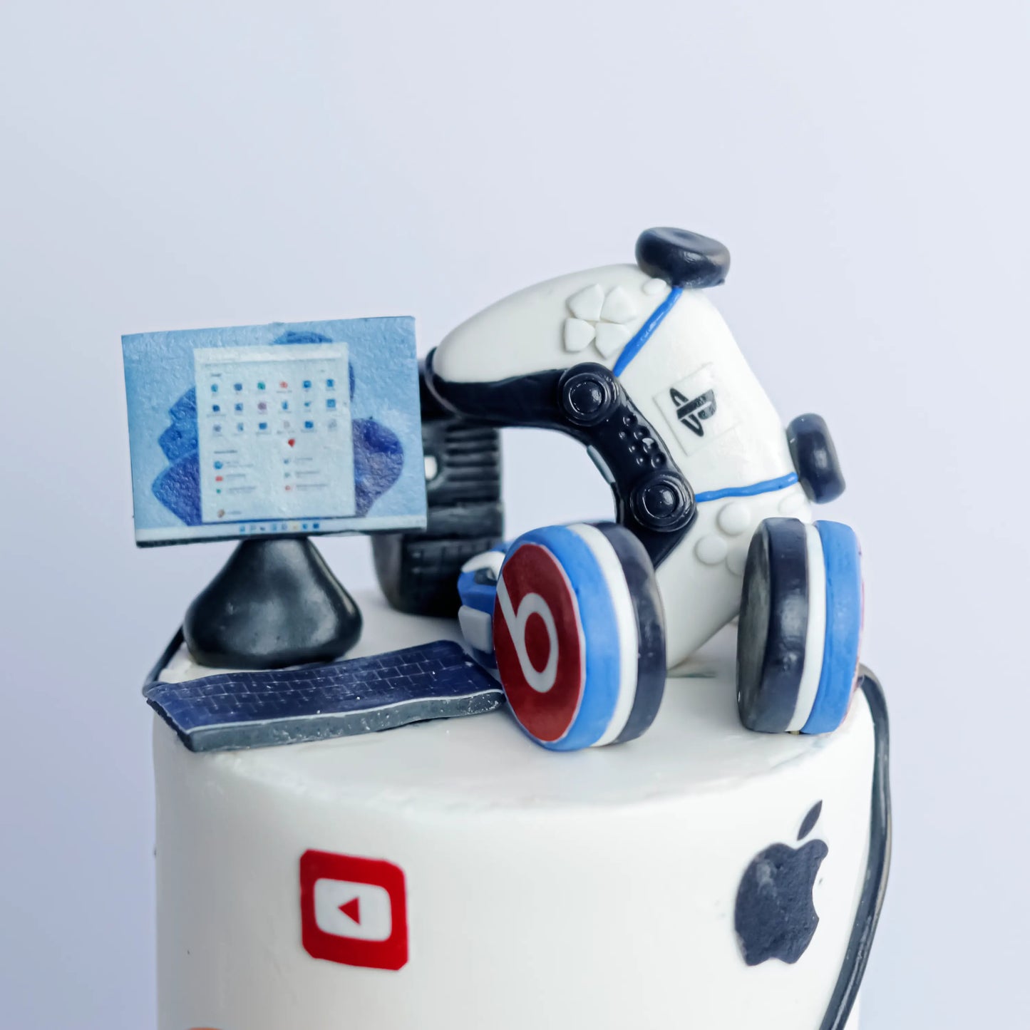 Two-Tier Social-Media Cake