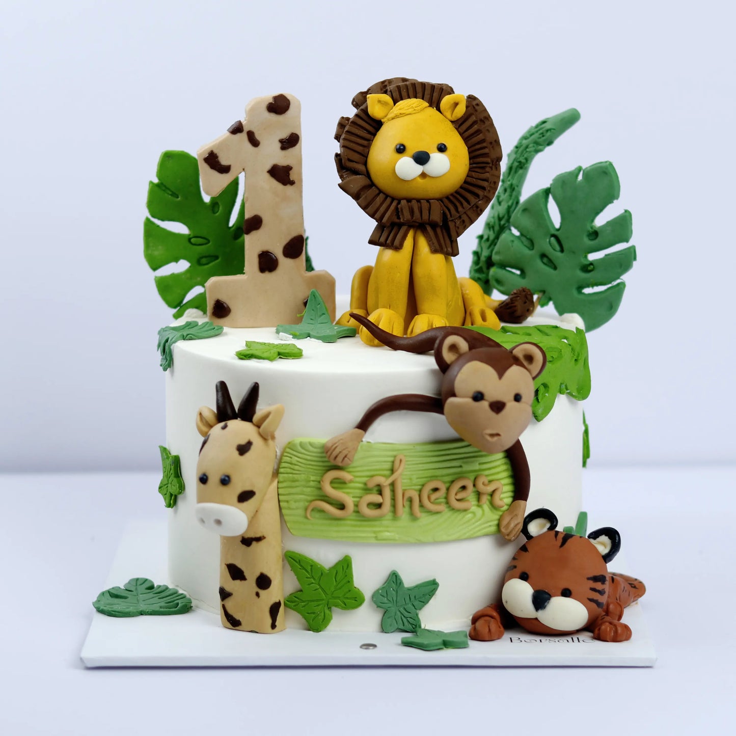 1 Year's Safari Birthday Cake