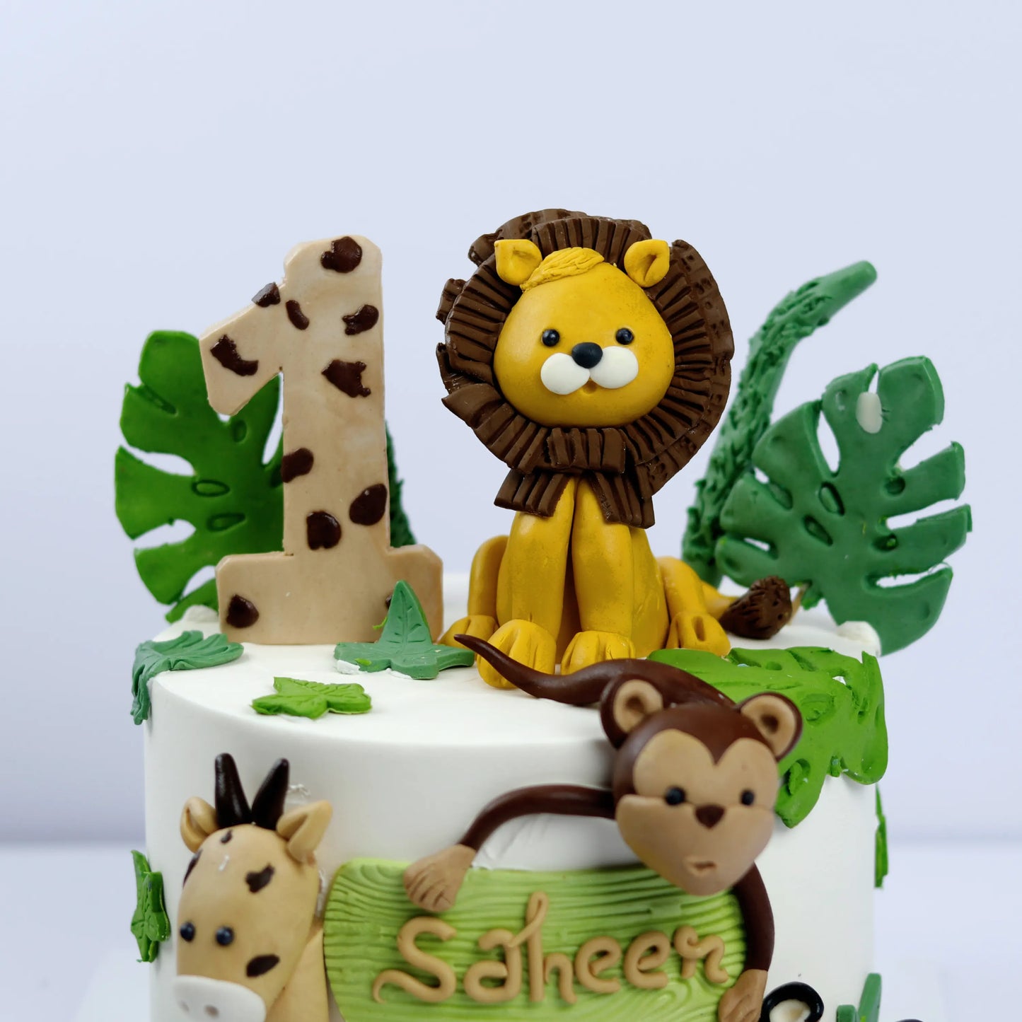 1 Year's Safari Birthday Cake