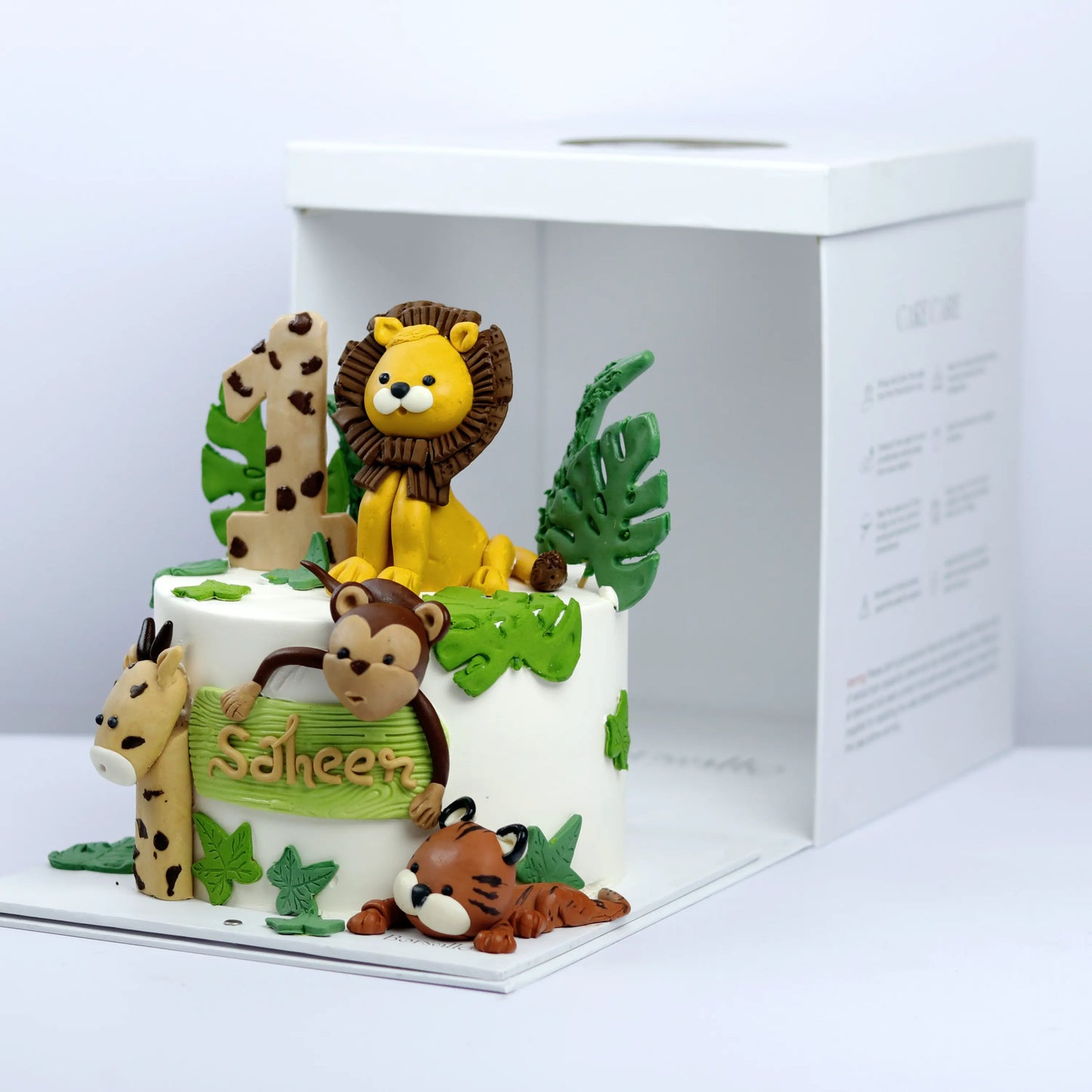 1 Year's Safari Birthday Cake