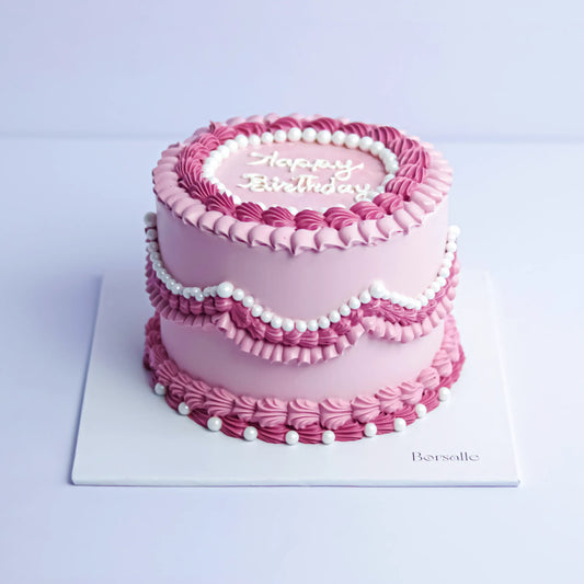 Vintage Birthday Delight Cake