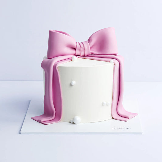 Pink Bow celebration Cake