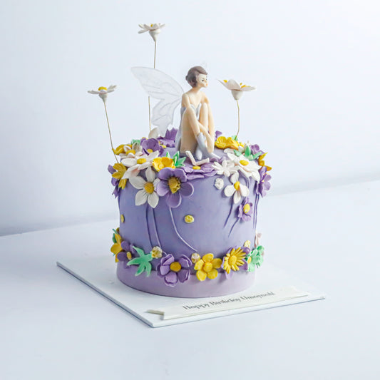 Floral Fairy Theme Cake
