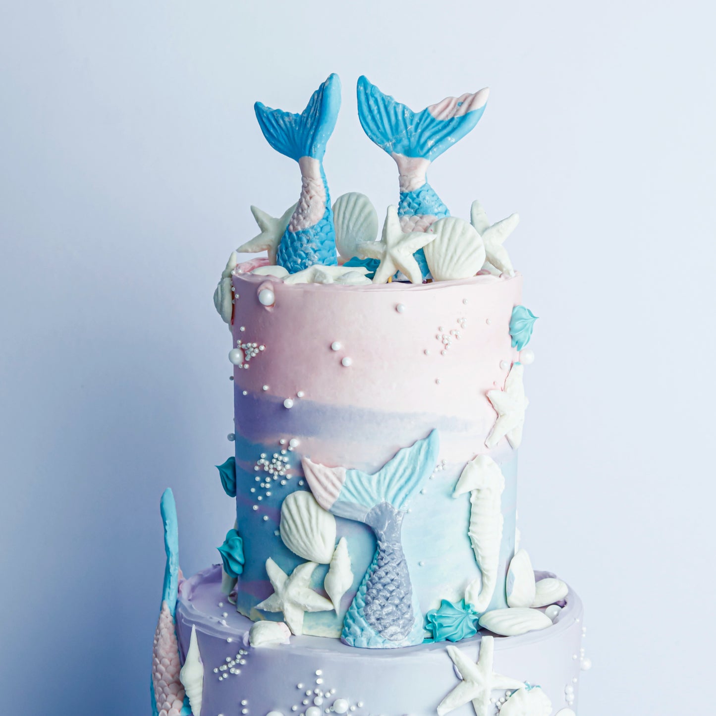 Two-Tier Mermaid's Birthday Cake