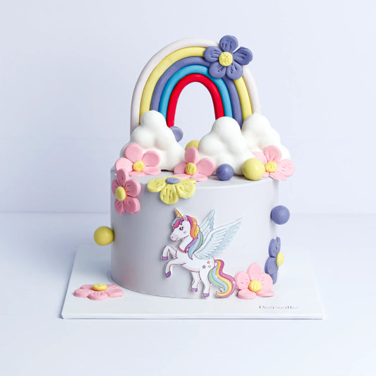 Baby Unicorn Rainbow Cake