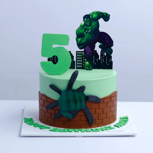 Hulk power Punch Cake