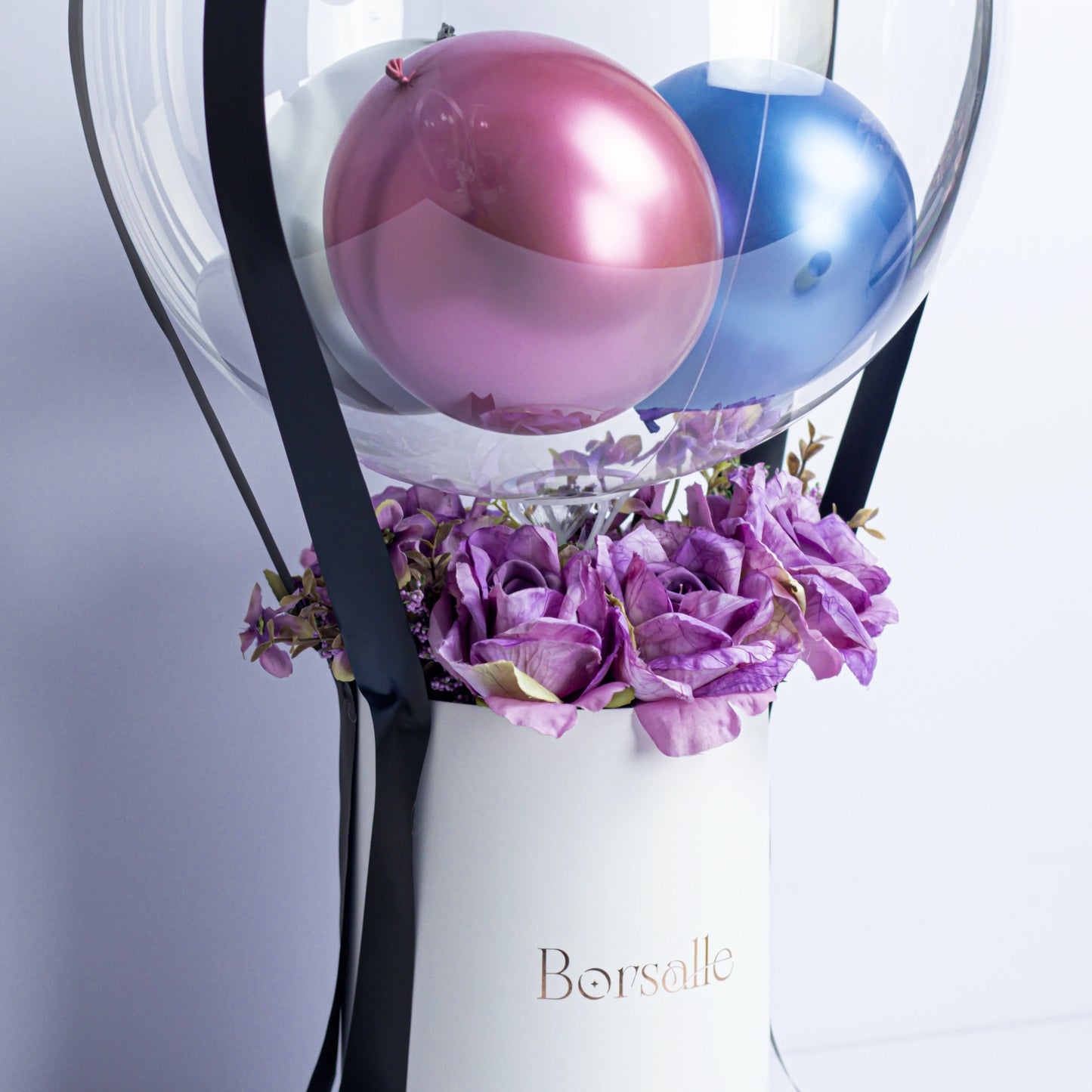 Floral Balloon Valentine Bouquet