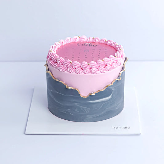 Pink Burn-away Celebration Cake