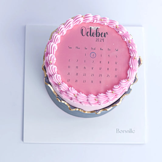 Pink Burn-away Celebration Cake