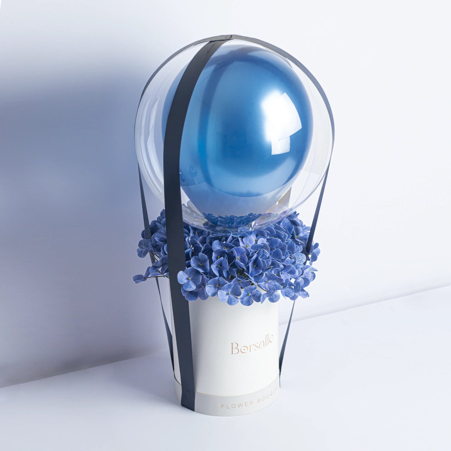 Floral Blue Balloon Bouquet