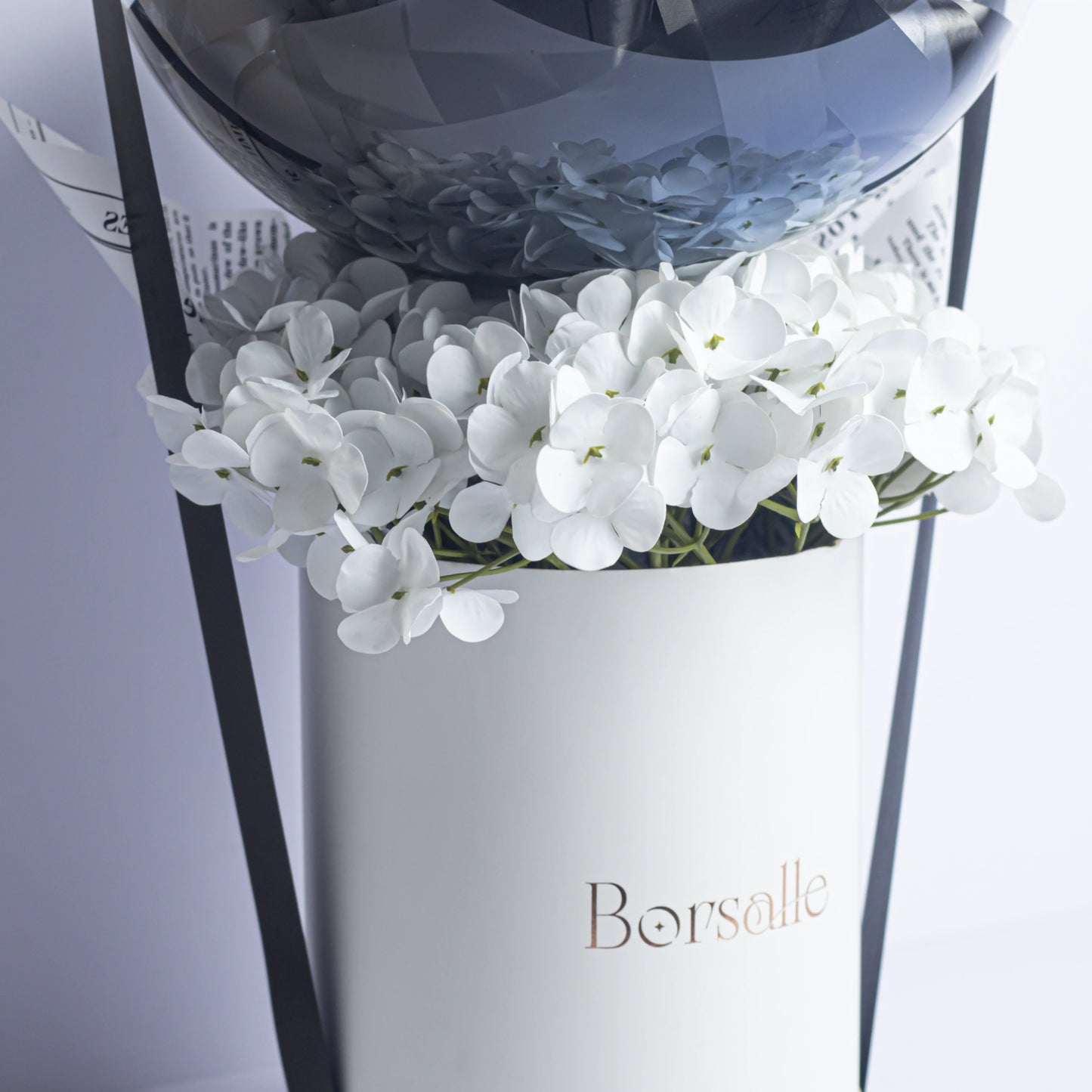 White Floral Balloon Bouquet