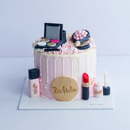 White Makeup Cake