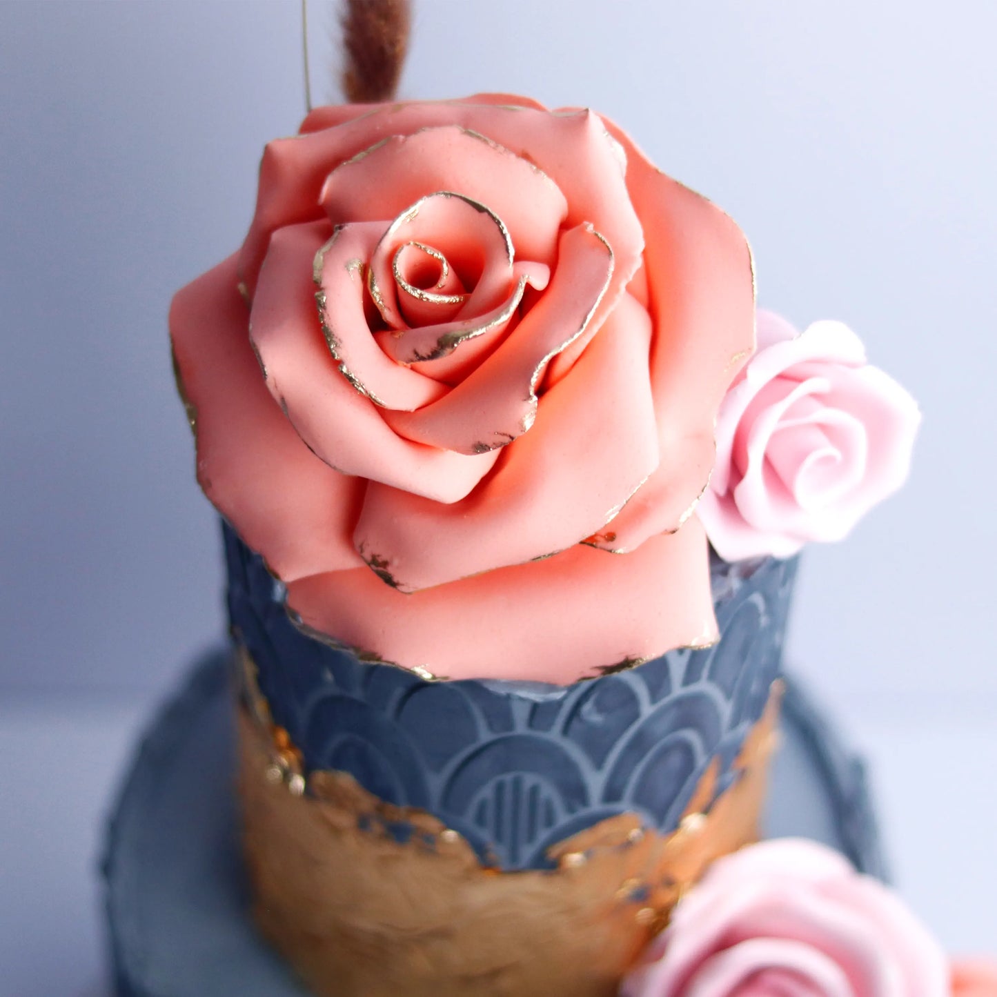 Two-Tier Midnight Garden Cake