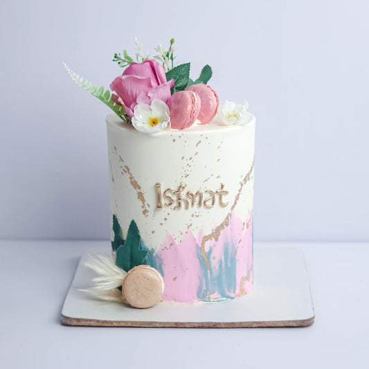 Flower Theme Birthday Cake