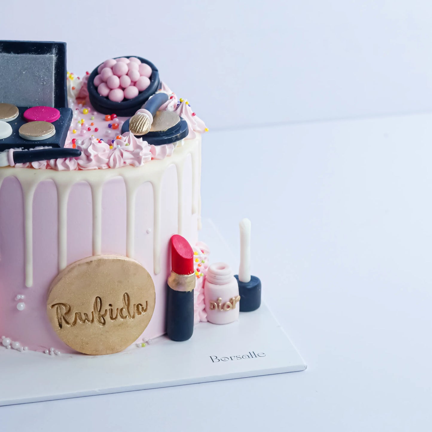 White Makeup Cake