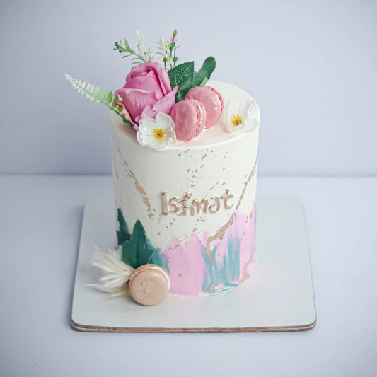 Flower Theme Birthday Cake