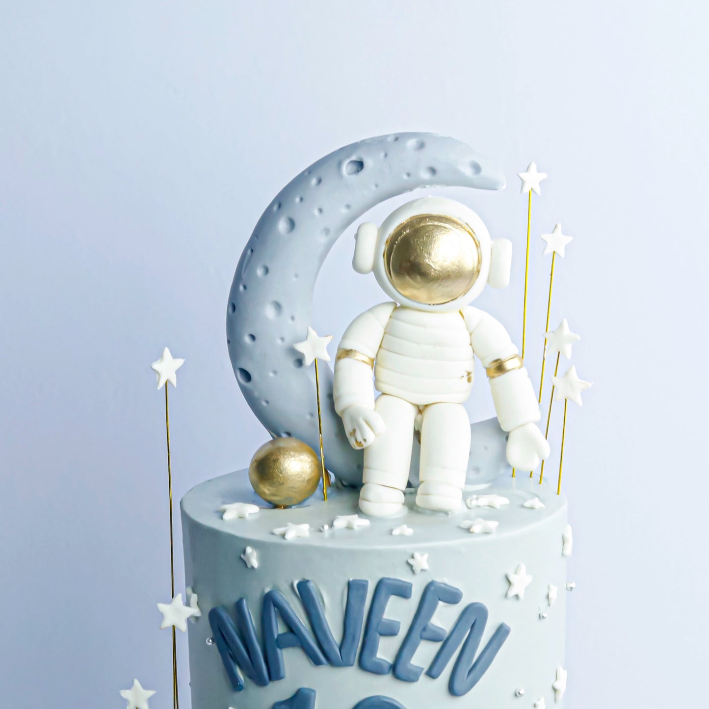 Two-Tier Astronaut Theme Cake