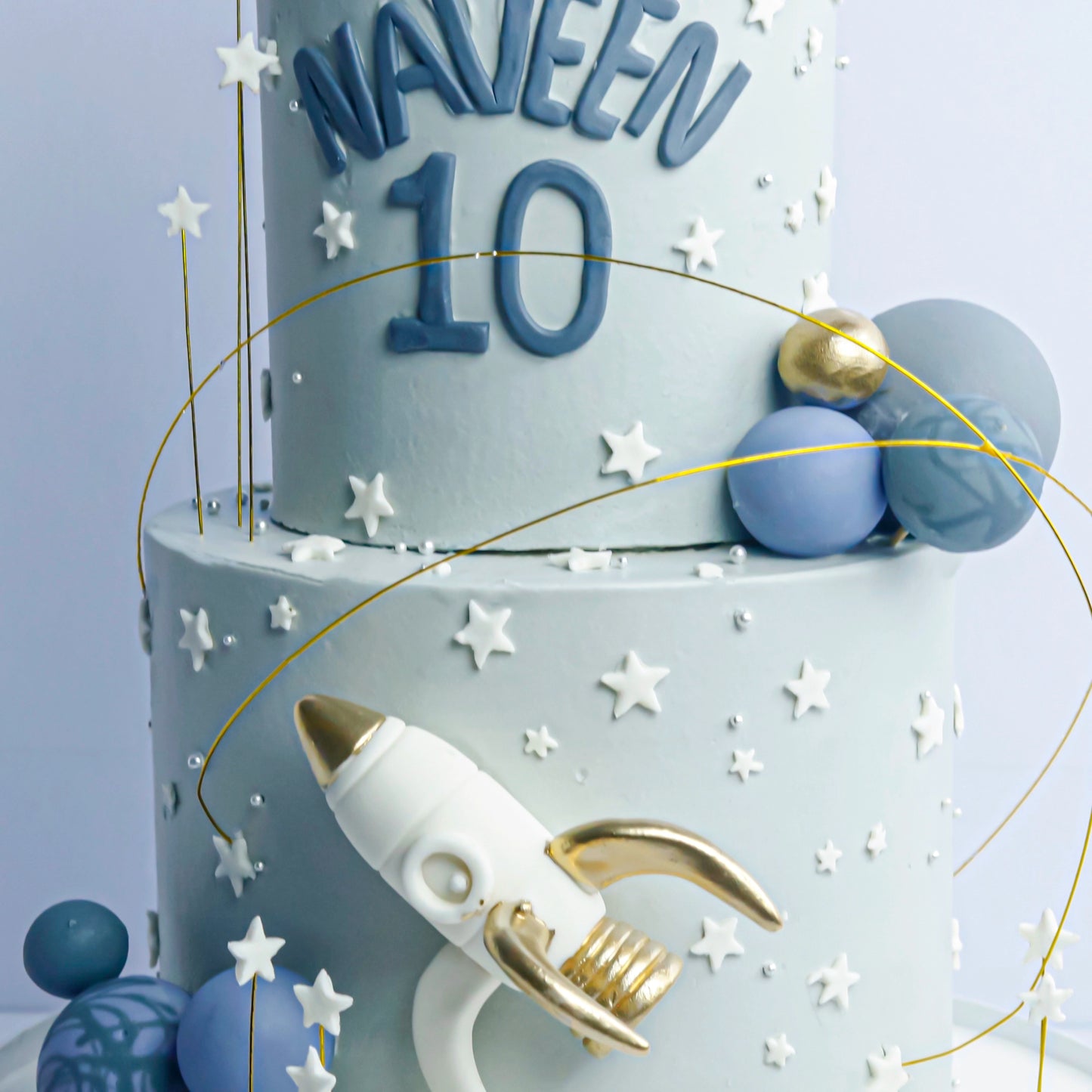 Two-Tier Astronaut Theme Cake