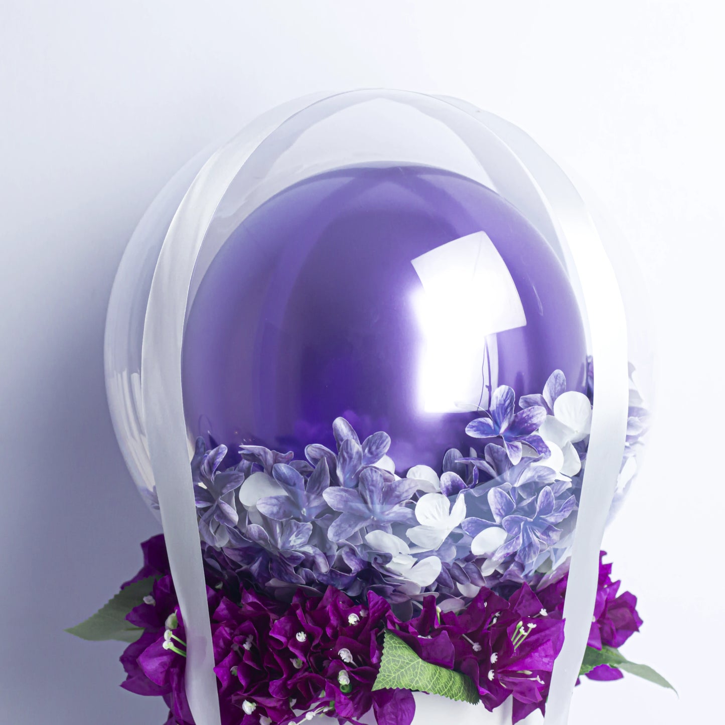 Floral Purple Balloon Bouquet