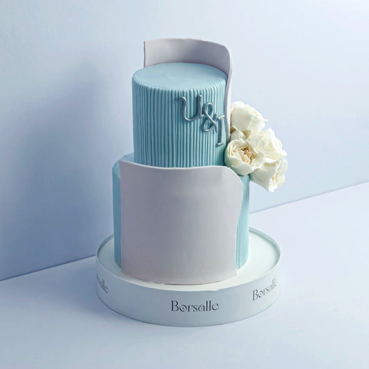 Two-Tier Marriage Anniversary Cake