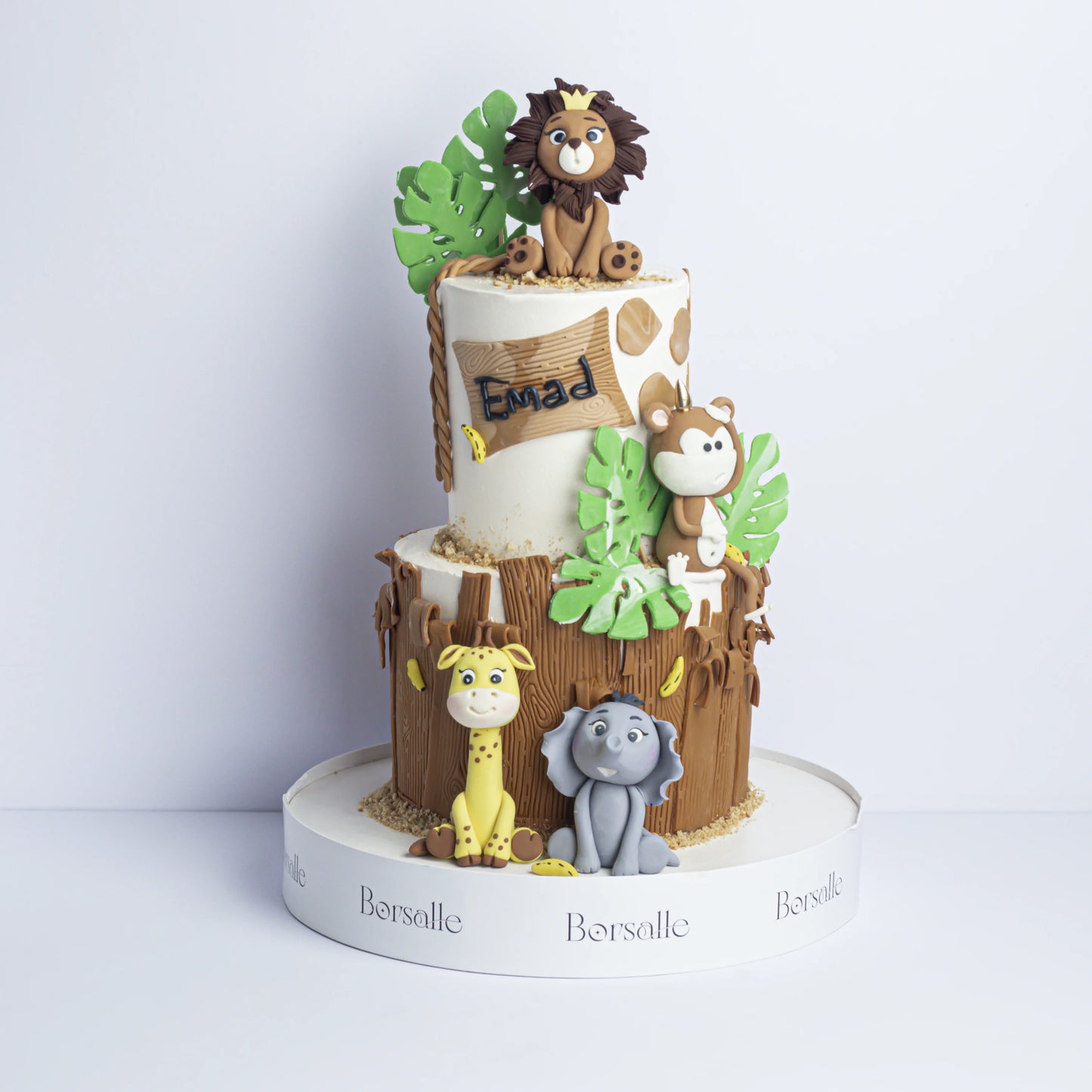 Two-Tier Kids Safari Cake