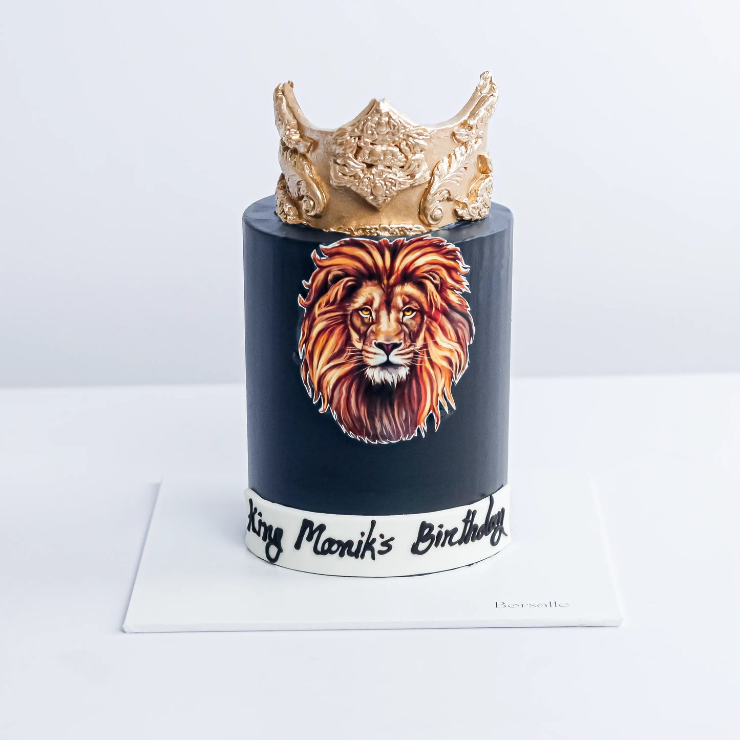 Black Lion Crown Cake