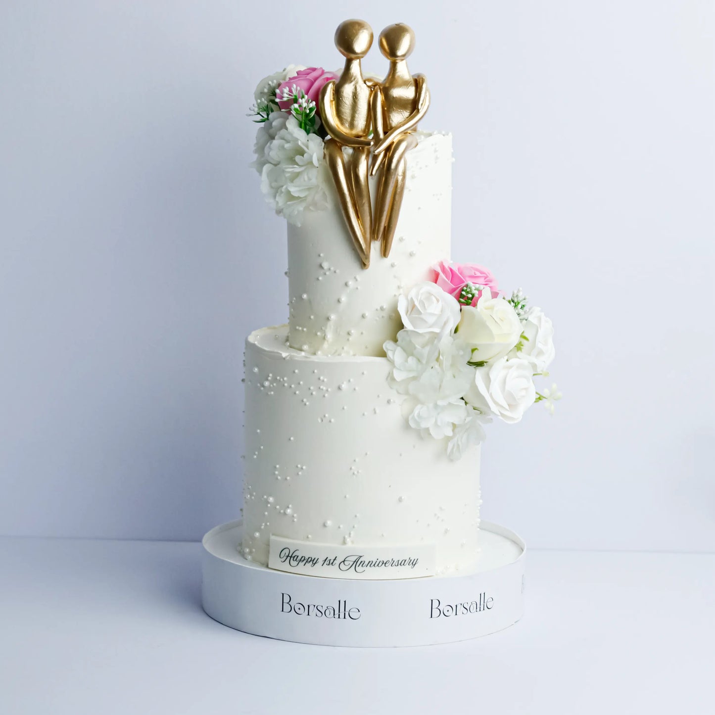 Two-Tier Couple Anniversary Cake