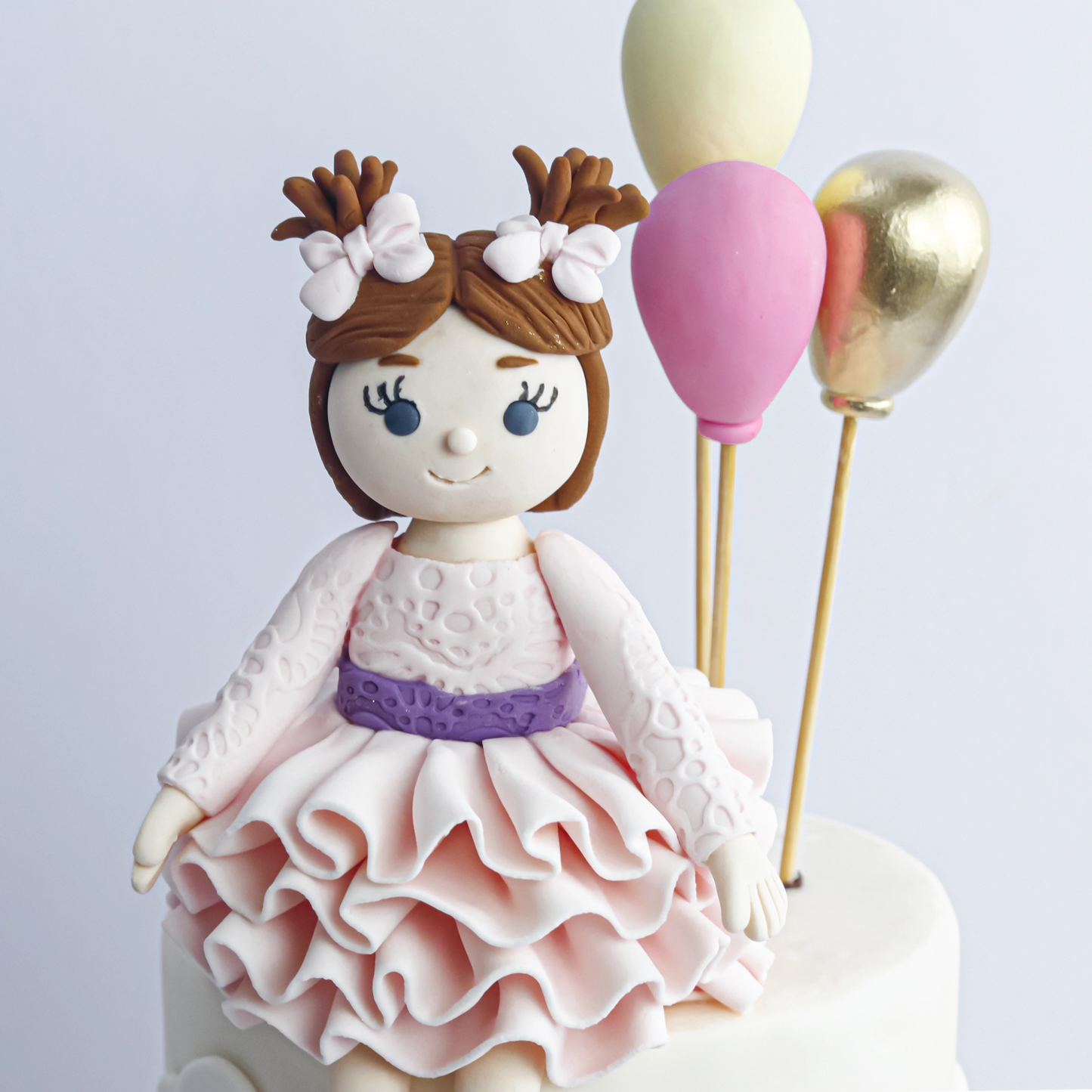 Two-Tier Girl Birthday Cake