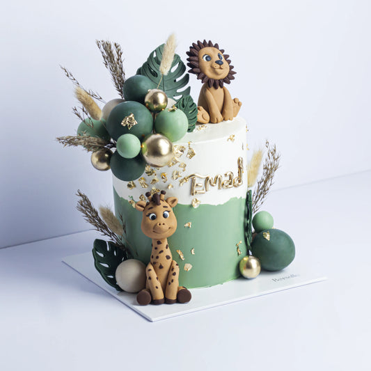 Jungle Theme Birthday Cake