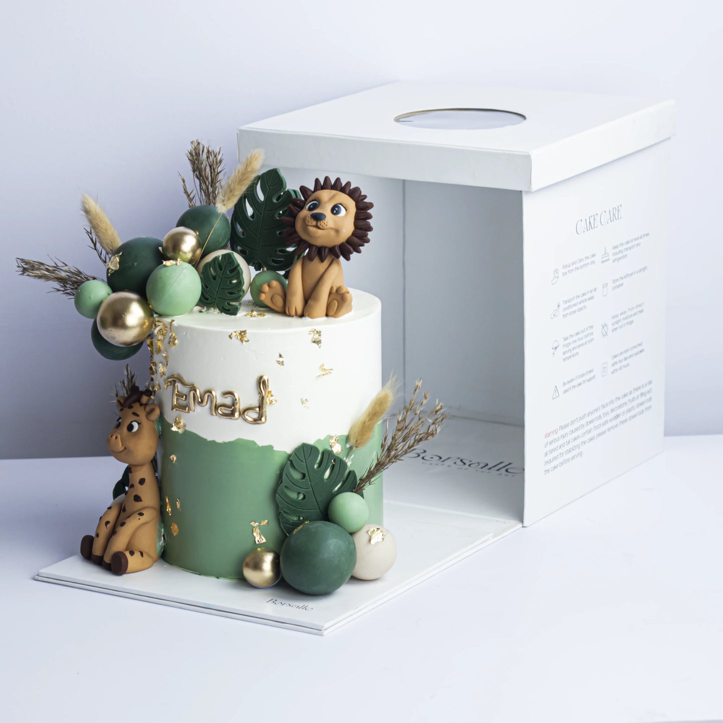 Jungle Theme Birthday Cake