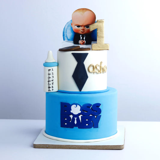 Boss Baby's Executive Two-Tier Cake