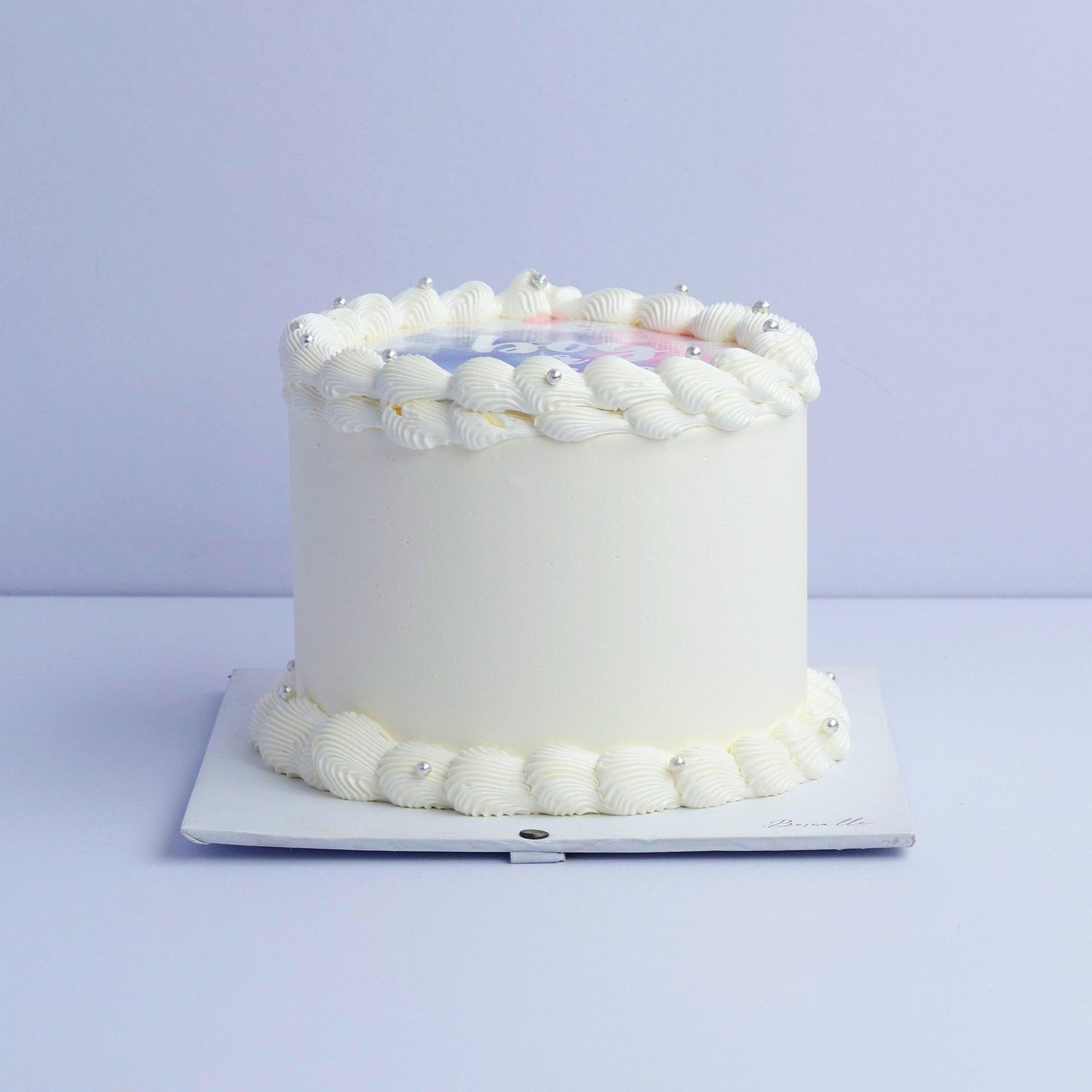 Burn-Away Gender Reveal Cake - Borsalle