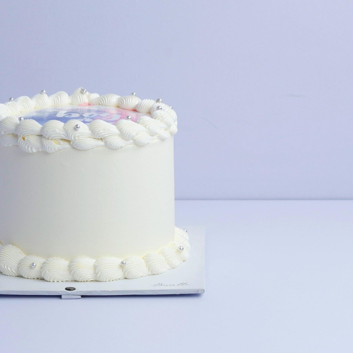 Burn-Away Gender Reveal Cake - Borsalle