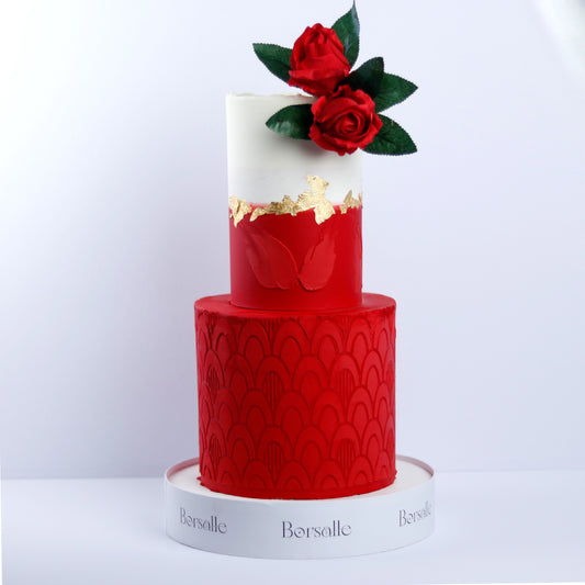 Two-Tier Rose of Eternity Cake