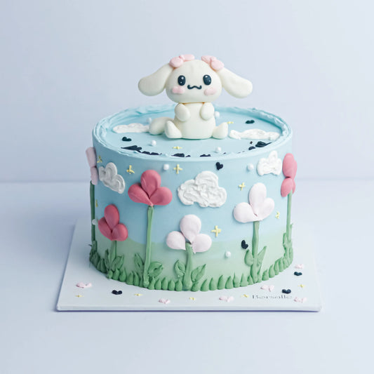Bunny Themed Birthday Cake